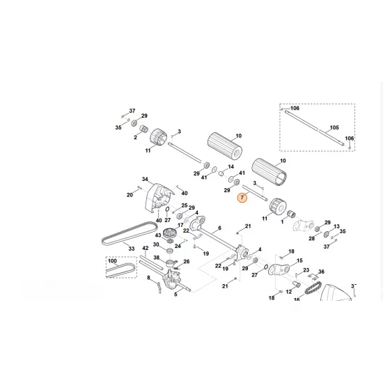STIHL  Wałek 6375 704 0501